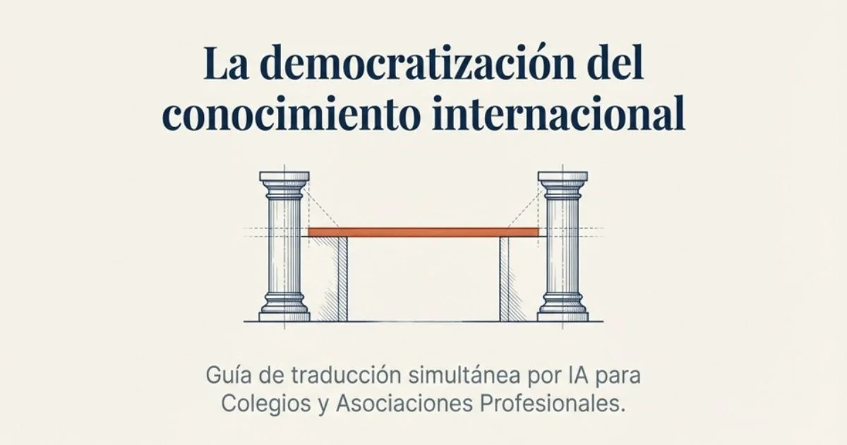 Cómo organizar un congreso bilingüe sin intérpretes: guía para colegios profesionales