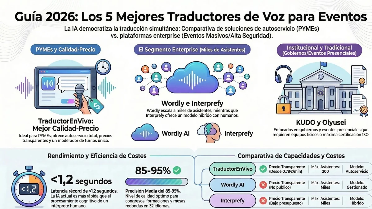 Los 5 Mejores Traductores de Voz en Tiempo Real (Actualizado 2026)