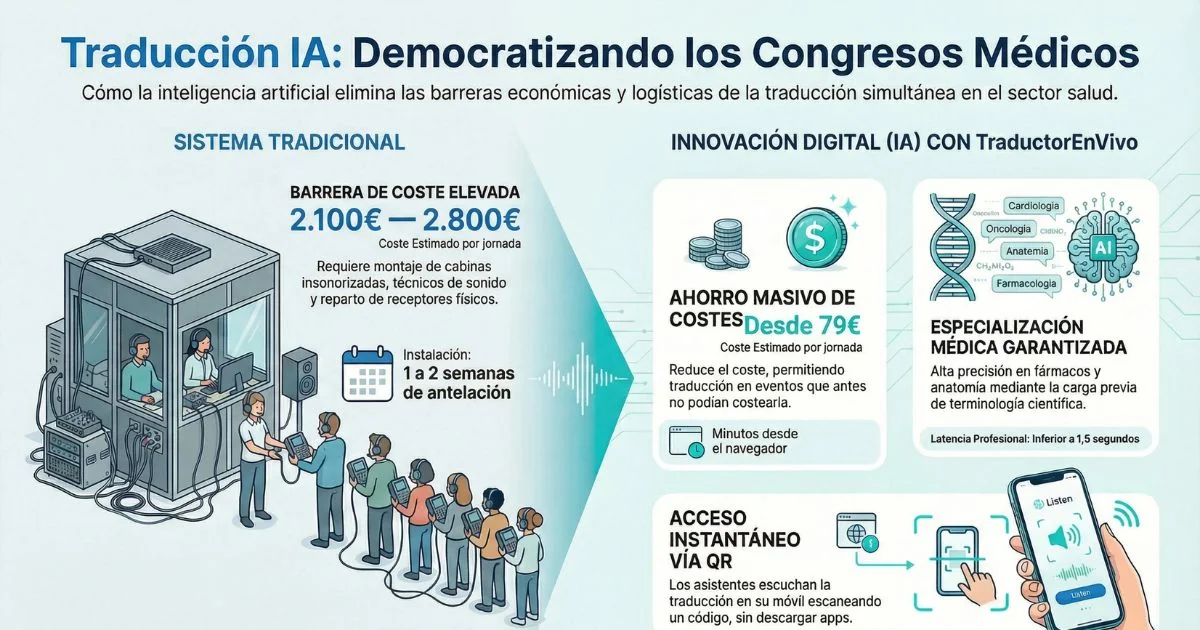 Traducción simultánea para congresos médicos y farmacéuticos: guía para organizadores